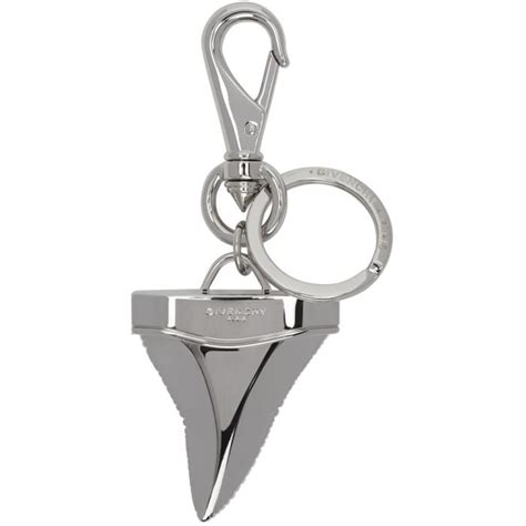 givenchy shark keychain|Givenchy SLV SHARK TOOTH KEYCHAIN .